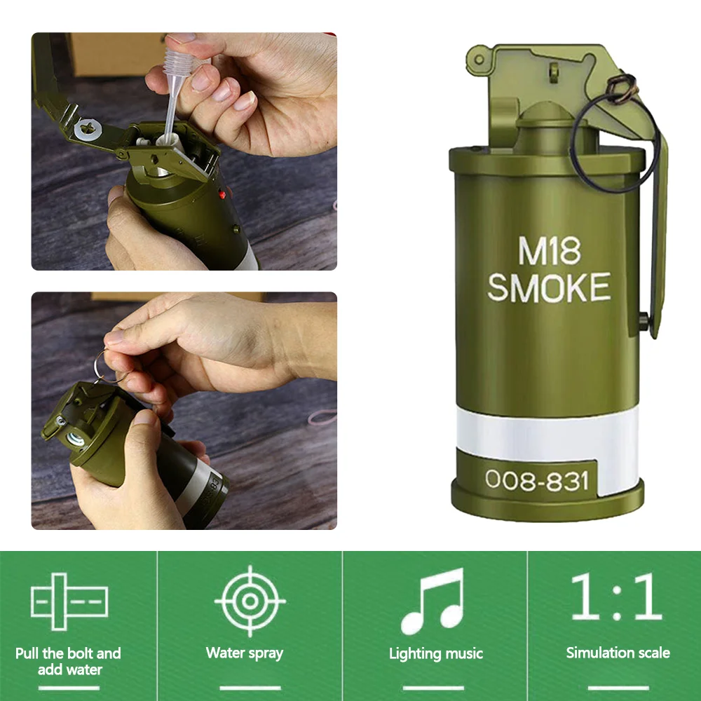 

CS Eat Chicken Tactical Hunting Water Bomb Mine Grenade Burst Toy Gun Outdoor Water Bomb Mine Sound And Light Grenade COS