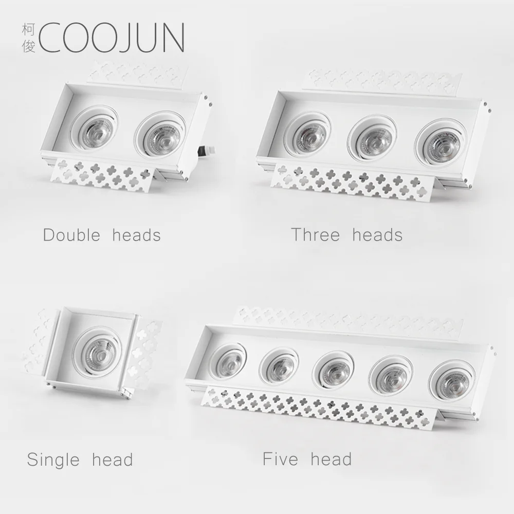 Светодиодные точечные светильники COOJUN светодиодная лампа алюминиевый белый