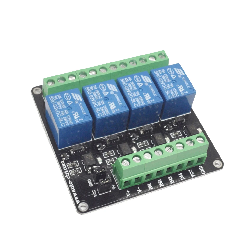 

4-Channel 3V Relay Module Control Board With Optocoupler Isolation