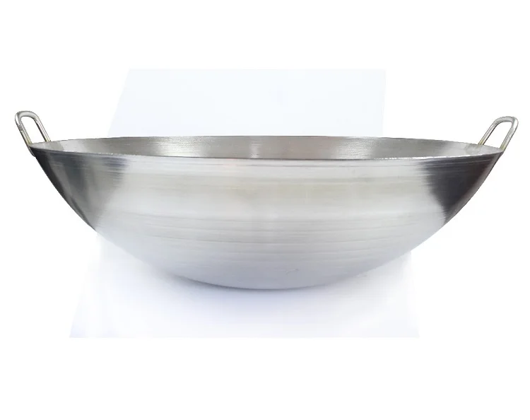 100 см ВОК Сковорода из нержавеющей стали сковорода кухонная посуда для коммерческого использования сковорода кастрюля
