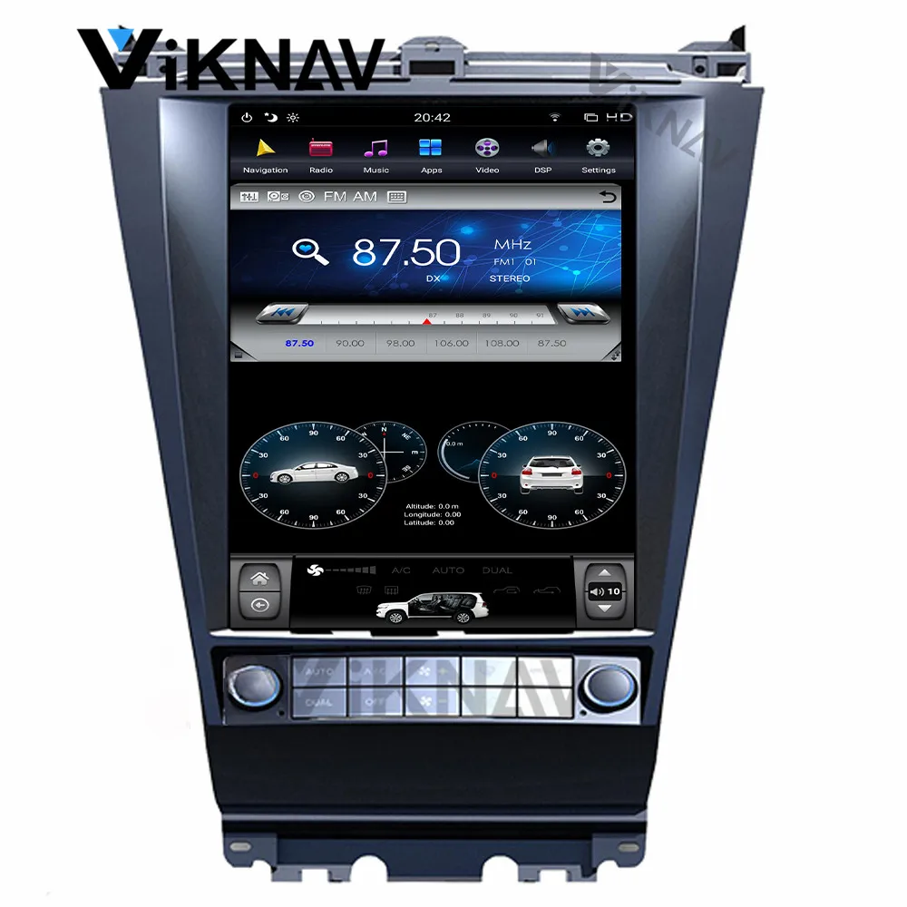 

Автомобильный мультимедийный проигрыватель для HONDA ACCORD 7 2002-2007, Магнитола, автомобильный GPS-навигатор, головное устройство 12,1 дюйма