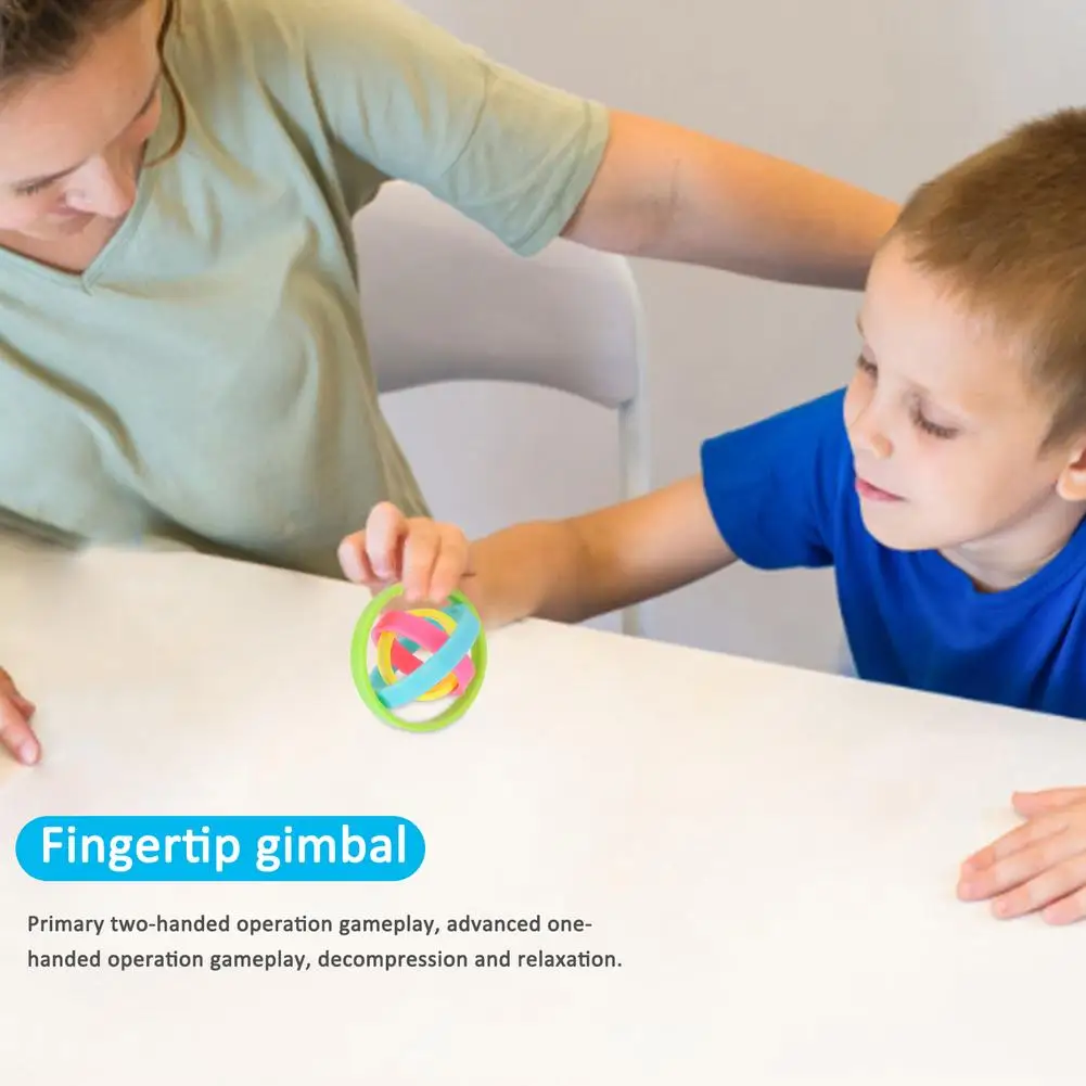 Rodillo de rotaci&oacute;n inercial Universal para ni&ntilde;os, juguete educativo de descompresi&oacute;n para la parte superior de los dedos, creativo-2