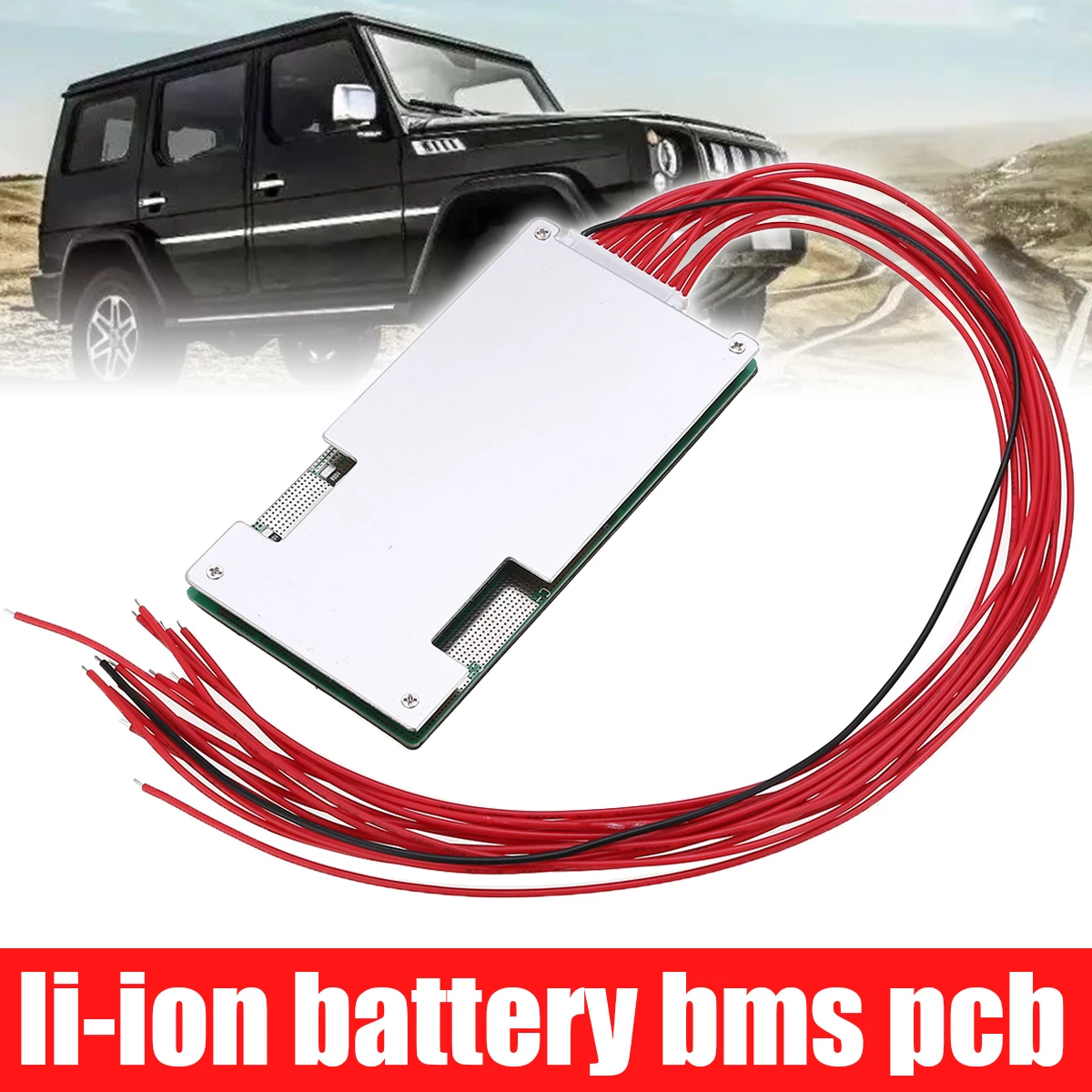 48V 14S 45A li-ion 3,7 V батареи BMS PCB с балансом 300 мм кабель для Ebike Escooter литий-ионный Lipolymer аккумулятор 120x60x9 мм