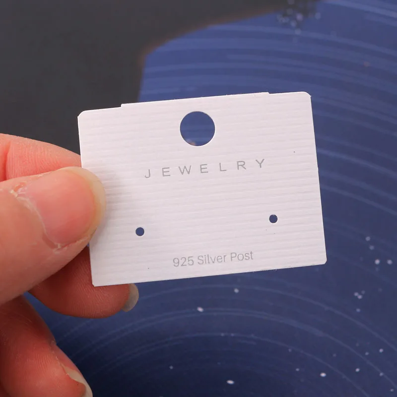 50 шт. 3x4 см пластик + бумага простая серьга атмосфера карты на заказ лого цену