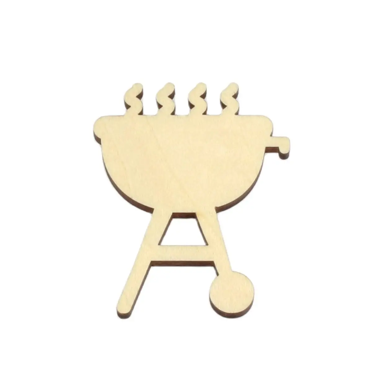 

Flame pot shape, mascot laser cut, Christmas decorations, silhouette, blank unpainted, 25 pieces, wooden shape (1220)