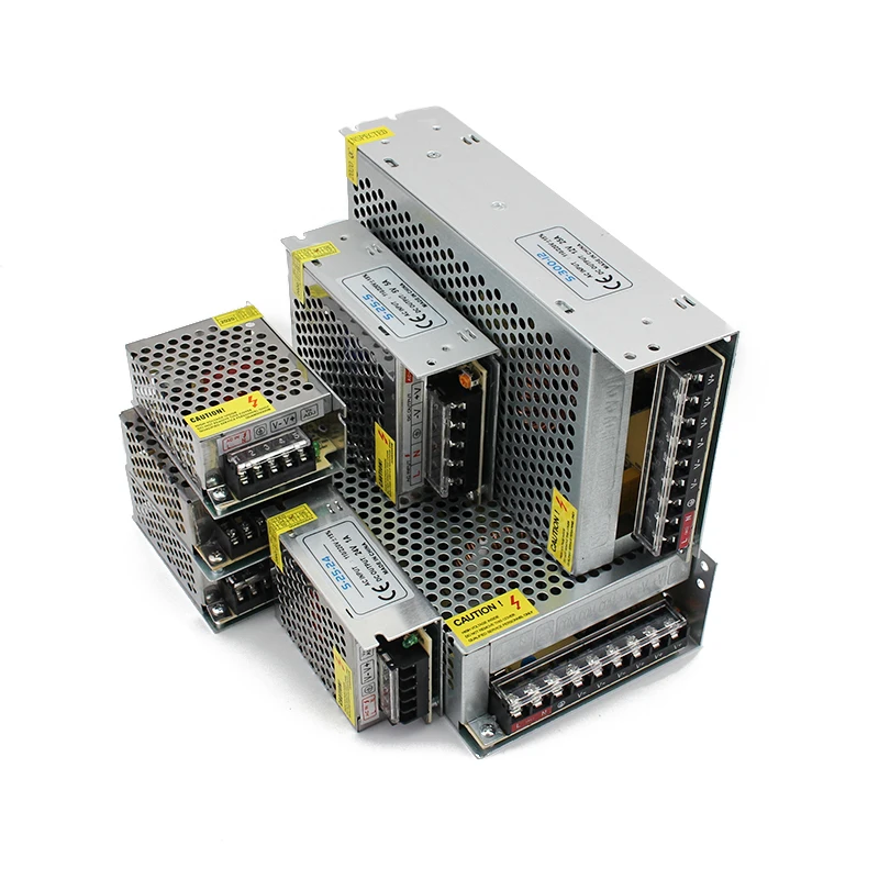 AC DC светодиодный трансформатор освещения 12 В 5 в импульсный источник питания 220 110