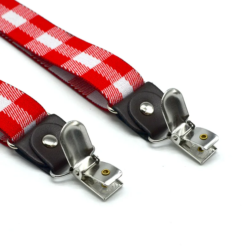 Детские клетчатые брюки в клетку с четырьмя ремешками для мальчиков и девочек