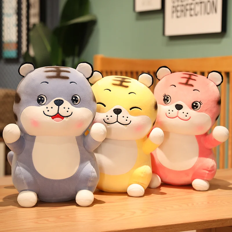 

Милые кукла Тигр, плюшевые игрушки, мягкие игрушки для малышей, желтые, розовые и синие, большой тигр, косплей, куклы-животные, подарок на ден...
