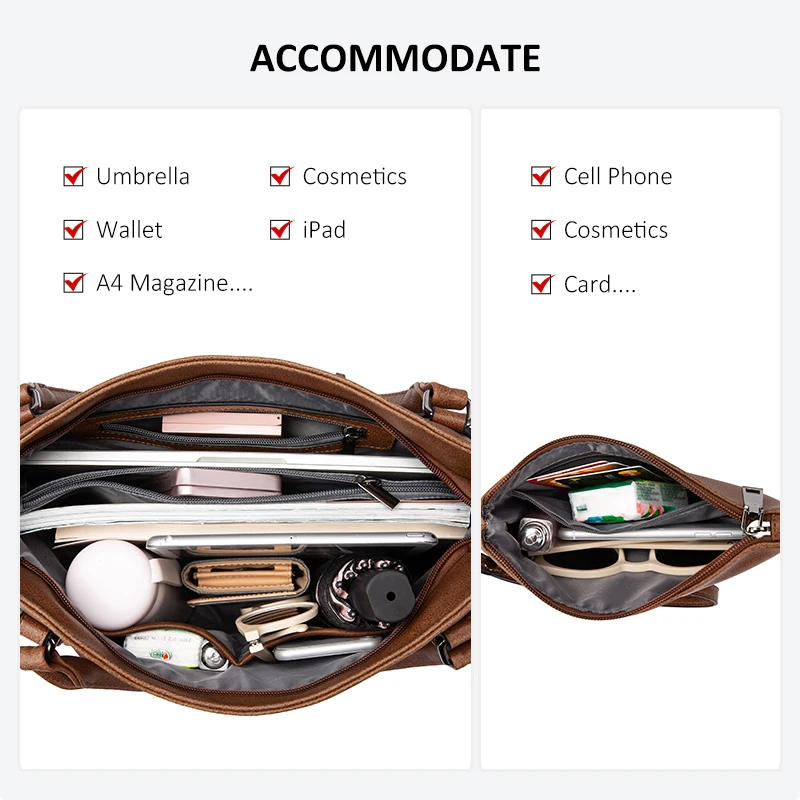 Комплект женской сумочки Realer сумка на плечо Женский кошелек Роскошный