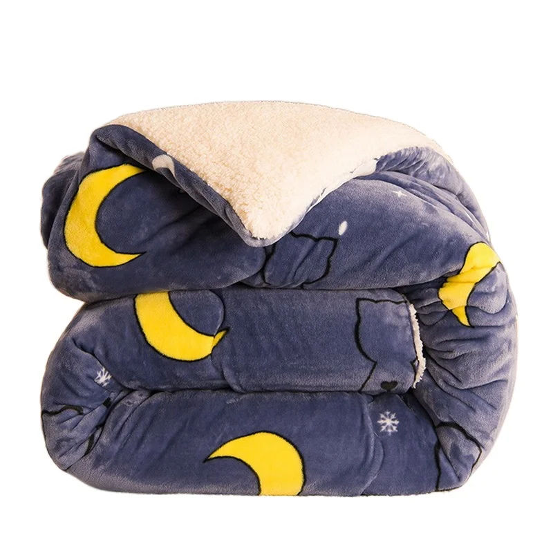 

Feather Velvet Quilt Cashmere Quilt Core Thickening Winter Quilt Student Bedding Adult Cotton Quilting Technology Keep Warm