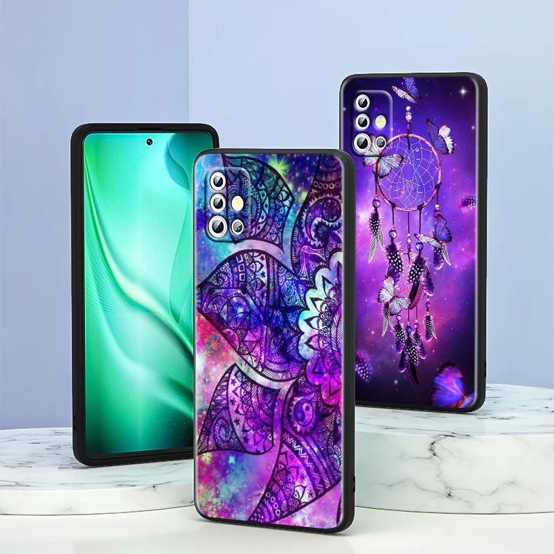 

Dream Catcher For Samsung Galaxy A33 A53 A72 A52 A42 A32 Lite A22 A13 A12 5G A03S A02S A02 Black Phone Case Capa