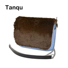TANQU новый цветной Obag Opocket стиль EVA карман плюс мягкий плюшевый PU лоскут длинный цепной ремень с зажимом крепления