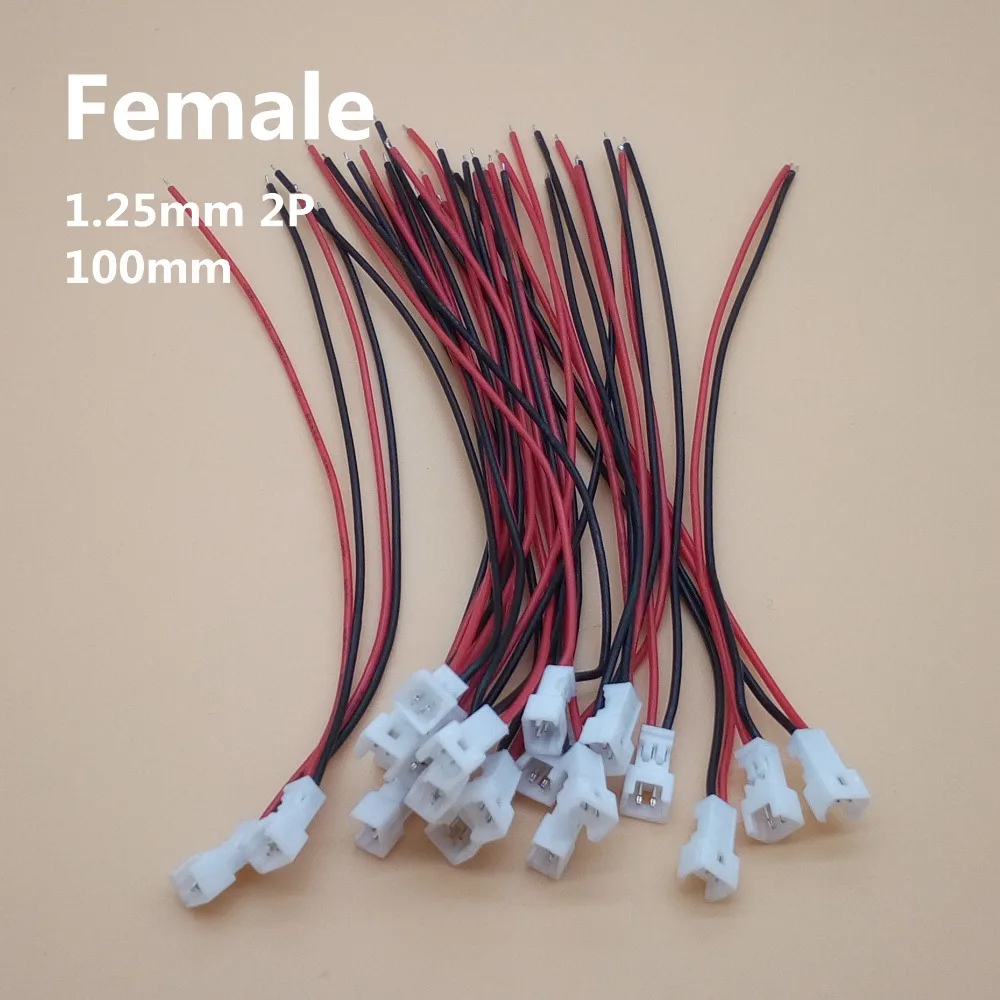 100 компл./лот разъем Micro JST 1 25 мм 2Pin 3Pin 4Pin штекер и гнездо с проводами кабели