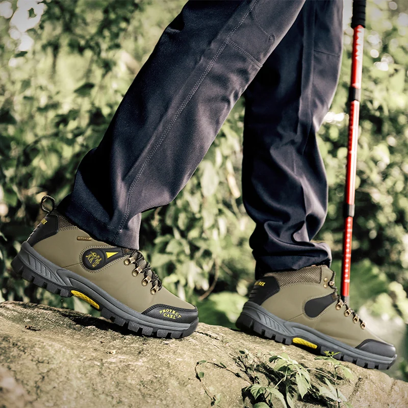 Уличная походная обувь для мужчин противоскользящая подошва горные походные