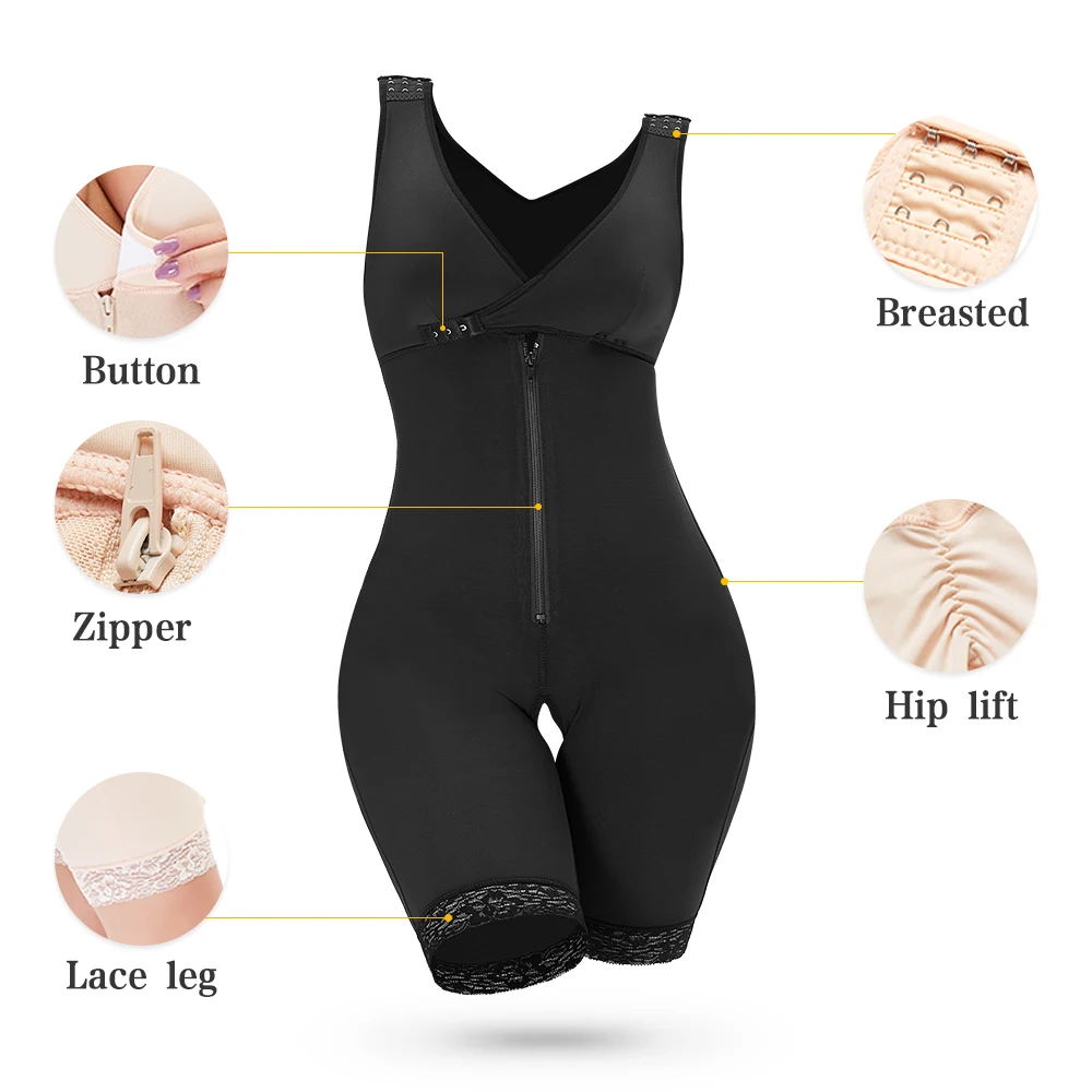 Full Magic Body Shaper Women Waist Trainer Bodysuit Butt Lifter Open Crotch Corset Slimming Sheath Plus Size Push Up Underwear