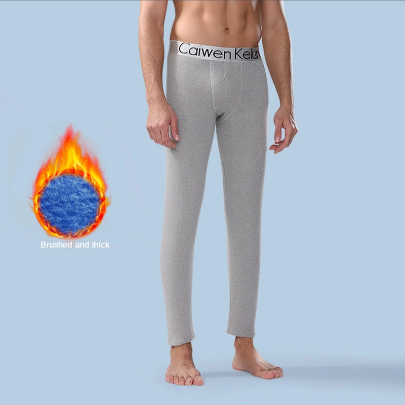 2022 NEW Autumn and Winter Men Thermal Underwear Warm Bottom Long Pants Leggings Cotton Normally Thermal Underwear