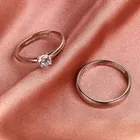 Модные женские мужские обручальные посеребренные открытые регулируемые парные кольца