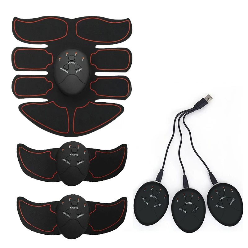 

Rechargeable Wireless Muscle Stimulator Smart Fitness EMS Trainer ABS Abdominal Arm Muscle Exerciser Body Slimming Massage