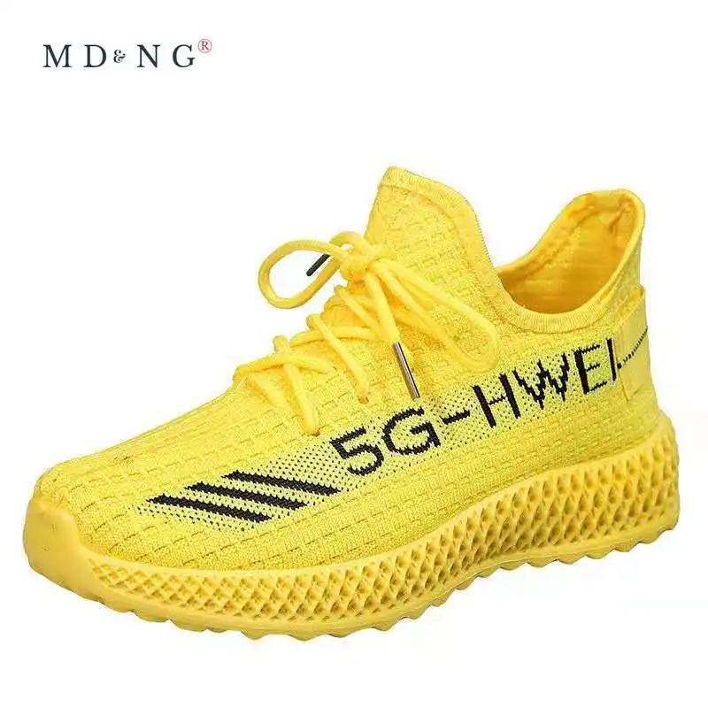 

MDNG 2021 Summer Spring New Single Shoes Sports Wind Casual Flying Knitting Shoes Women's Single Shoes Women Sneakers Shoes