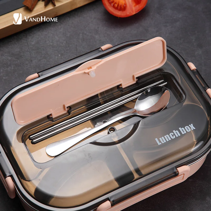 Wandhome японский детский Ланч-бокс с чашей из нержавеющей стали 304 контейнер для еды