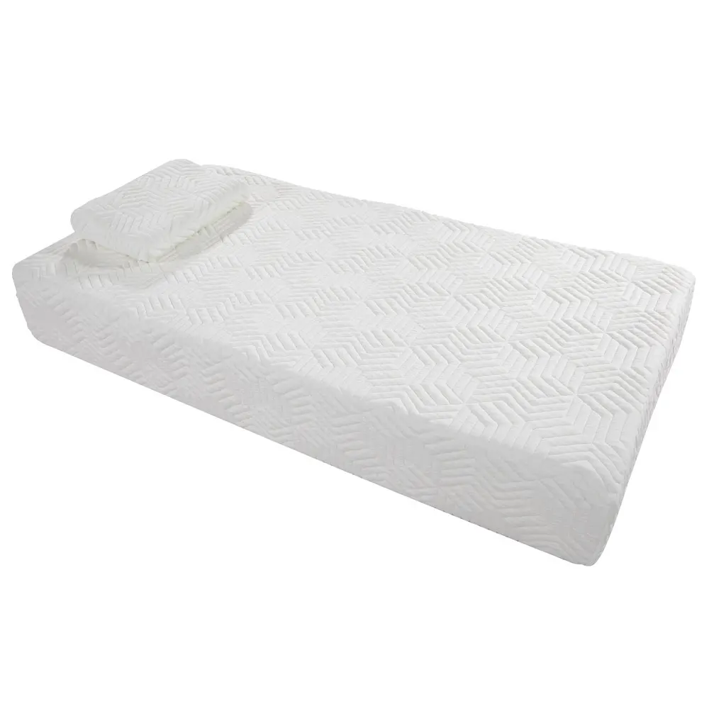 

【US Warehouse】 10" Three Layers Cool Medium High Softness Cotton Mattress with 2 Pillows (Twin Size) White (Mattress)