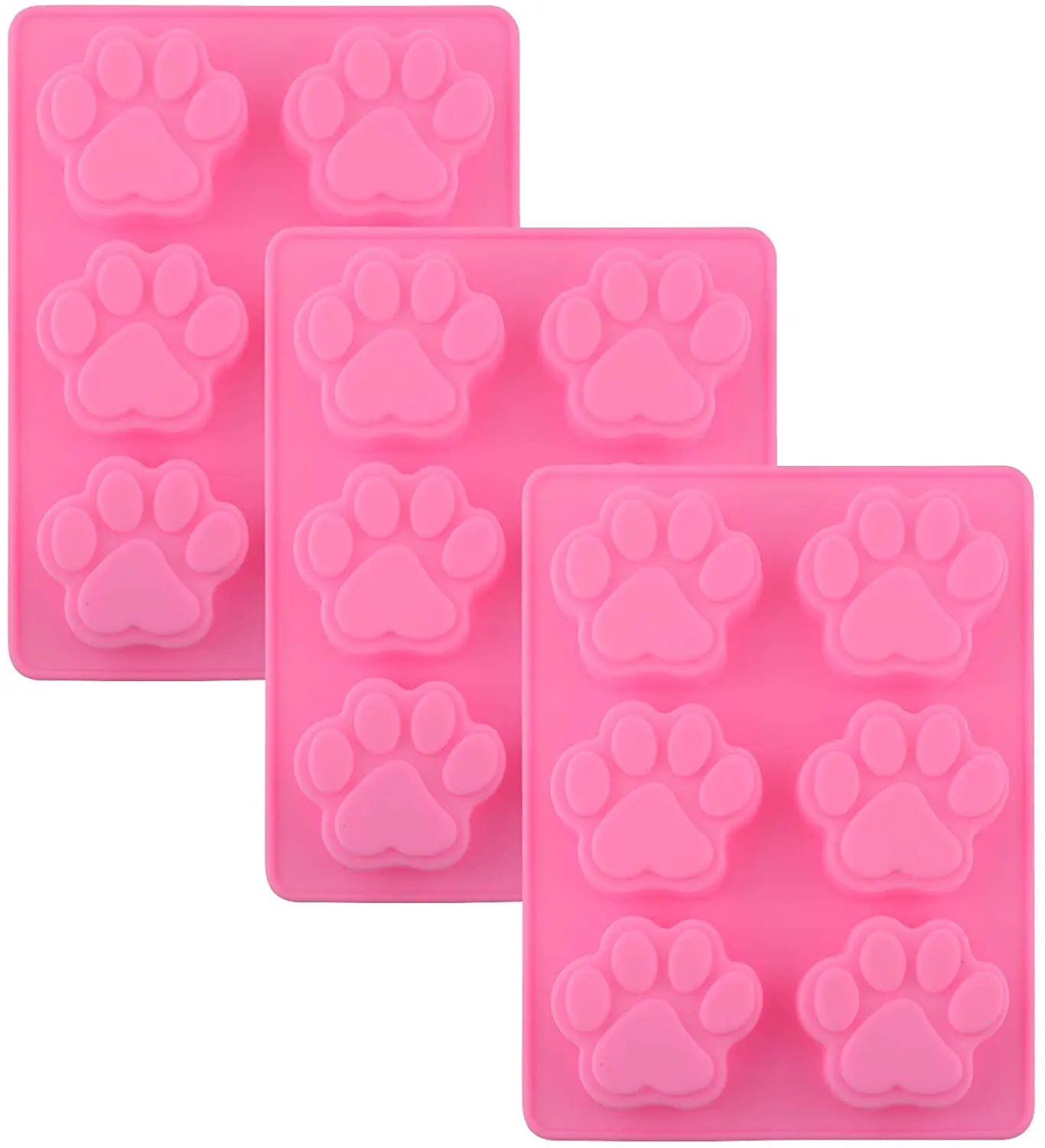 Форма для мыла и свечи форма собак животных лап кубик льда шоколадная