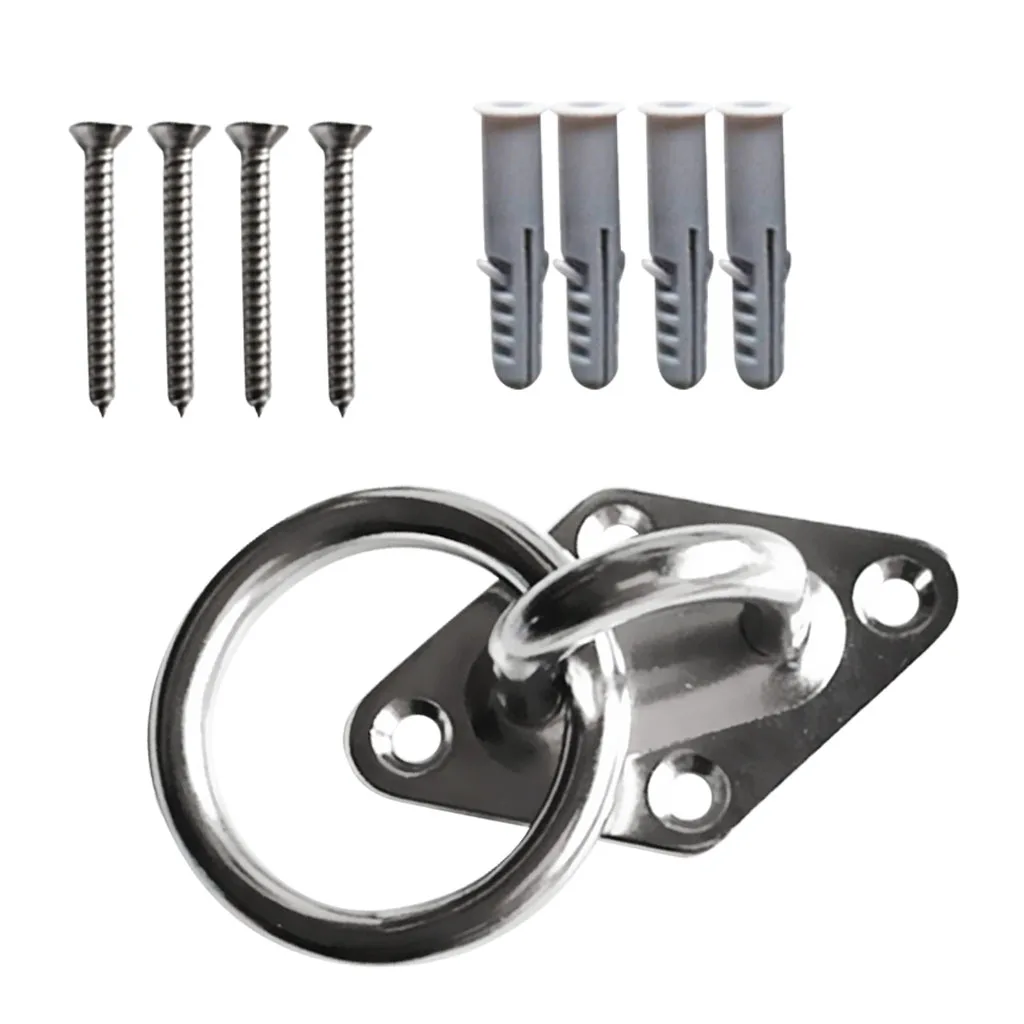 

316 Stainless Steel Diamond Pad Eye Plate Staple Hook Shade Sail Boat Fitting