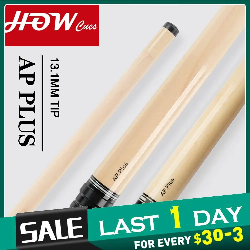 

HOW Cue AP PLUS Shaft Pool Cue Professional 13.1mm 3/8*8 Radial Pin Single Shaft Pool Billiard Maple Handmade HOW Cue Billiard