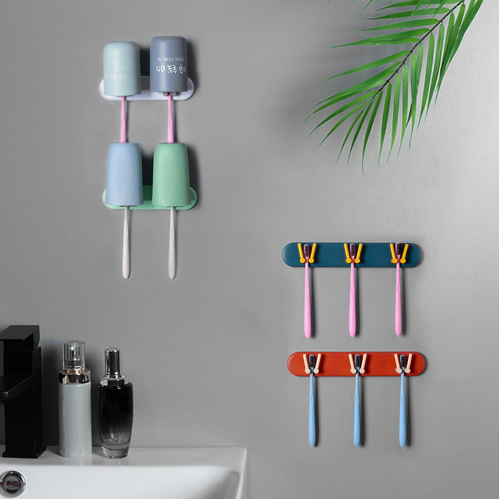 

Аксессуары для ванной комнаты, пластиковый домашний держатель для зубных щеток, стеллаж для хранения, диспенсер для зубных щеток, органайзе...