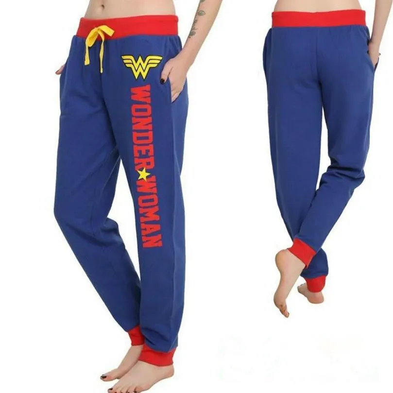 Superhero Diana Prince Princess Dian Cosplay Costumes Joggers Trousers Sport Gym Pants Tracksuit