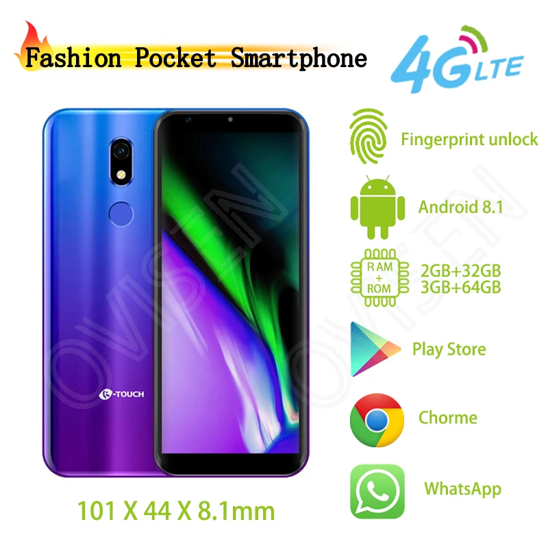 M16 Mini разблокированные сотовые телефоны android 8 1 MT6739V/CWA четыре ядра 4G смартфон Play