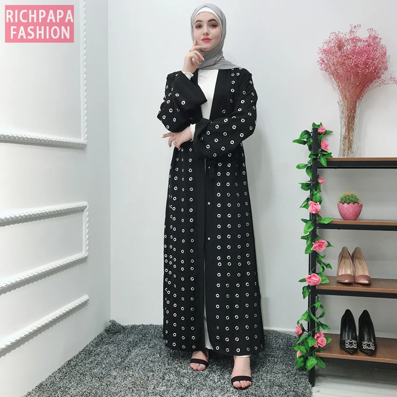 Женское кимоно Caftan Abaya мусульманское платье Дубая индейка женская одежда