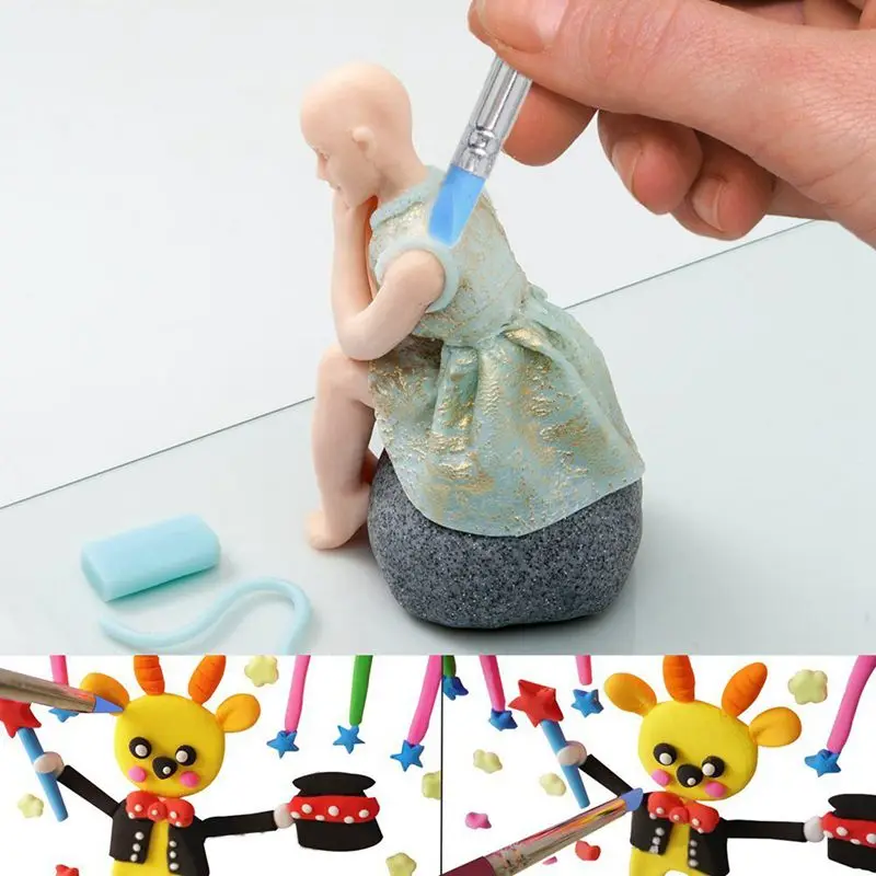 Ball Stylus Dotting Tools 18 pcs Clay Sculpture Modeling for Pottery Plastic Paper Flowers Rock Painting A | Дом и сад