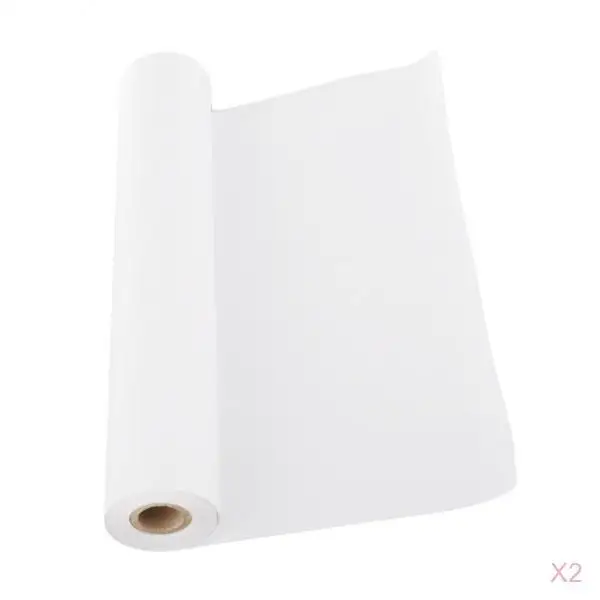 

Set Of 2 Roll White Drawing Paper Painting Paper Art Supplies 32.8 Feet
