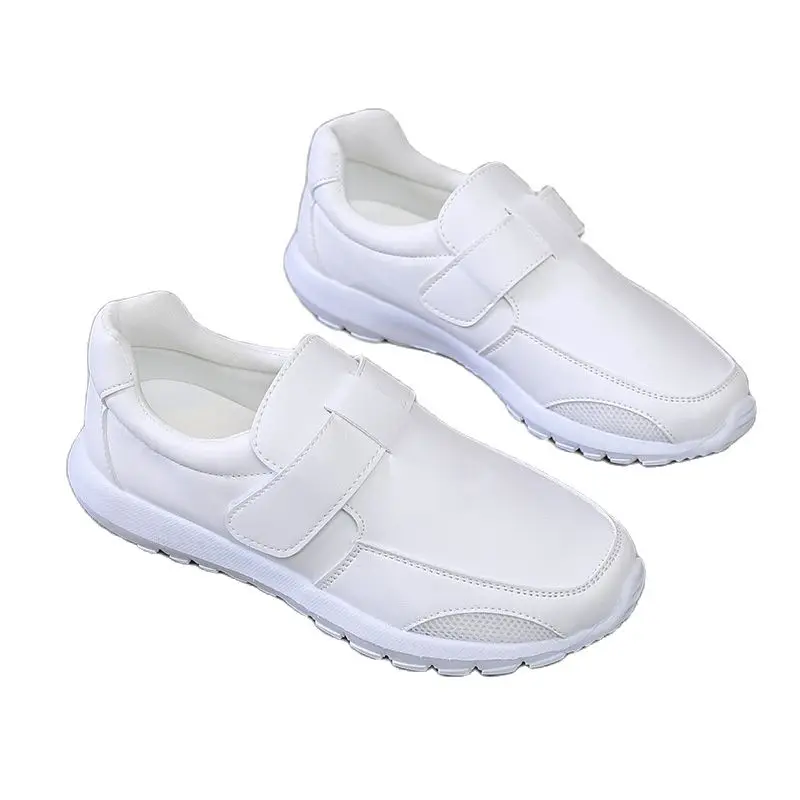 

Медсестры; Сезон весна-лето женские светильник мягкая обувь на плоской подошве дышащая повседневная обувь с Т-образной пряжкой Студенческа...