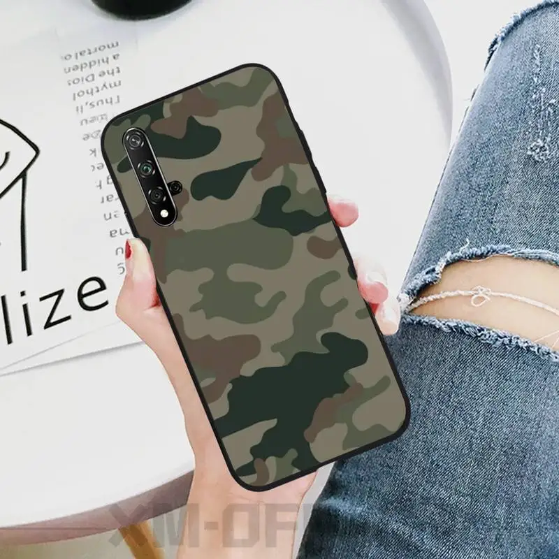 Чехол для телефона Honor 20 20lite черный мягкий чехол с камуфляжным узором видо20 7C 8C 7A 8A