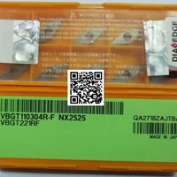 vbgt110302r f nx2525 vbgt110304r f nx2525 original cnc carbide inserts 10pcsbox