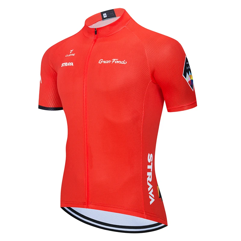 Новинка 2020 Мужская велосипедная футболка STRAVA Pro с коротким рукавом для