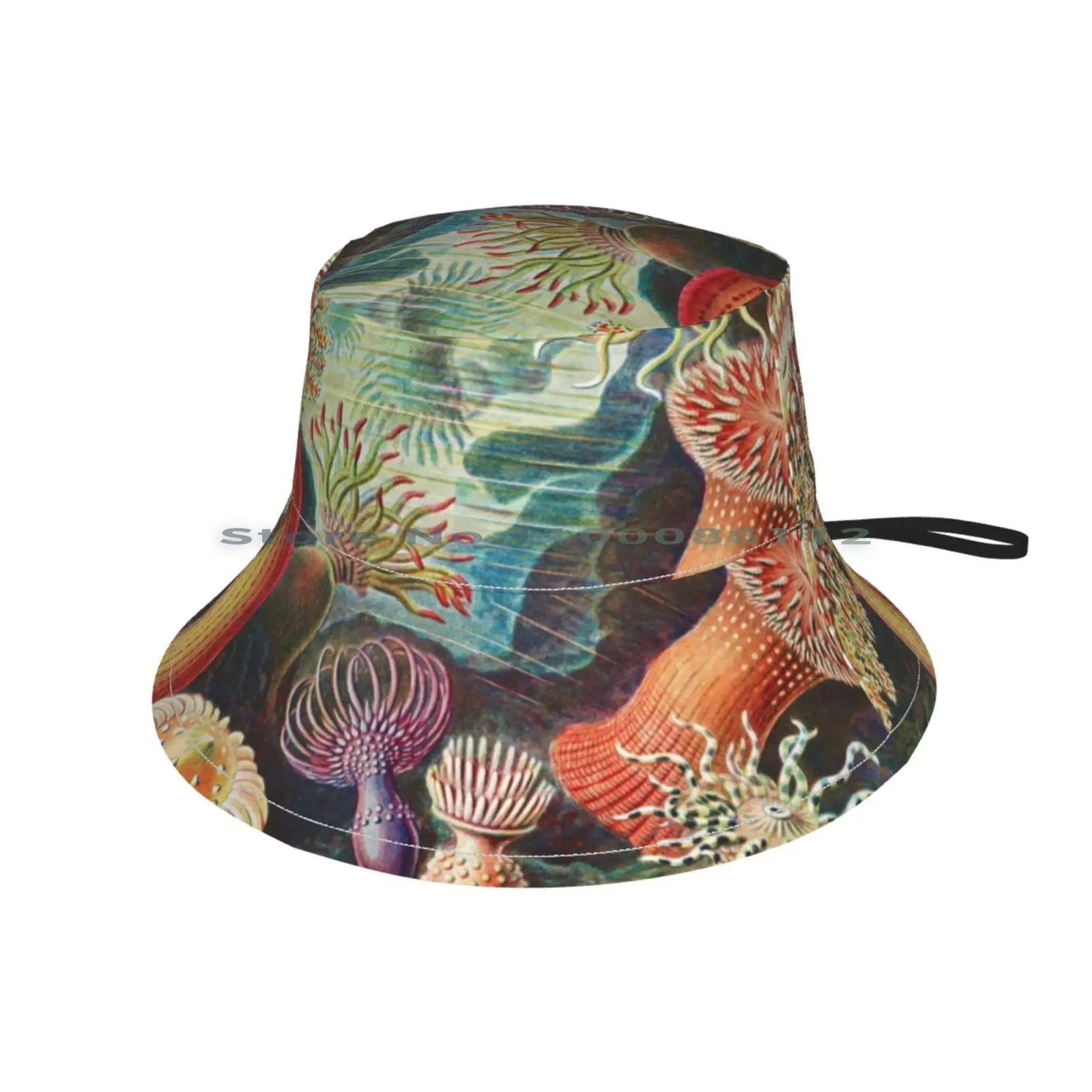 Морской анемон научная иллюстрация вязаная шапка морской морская биология