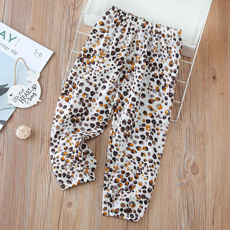 

2021 New Wholesale High Quality Boys Girls Long Pants Fashion Kids Trousers Clothes Boutique Children Clothing Printing Legging