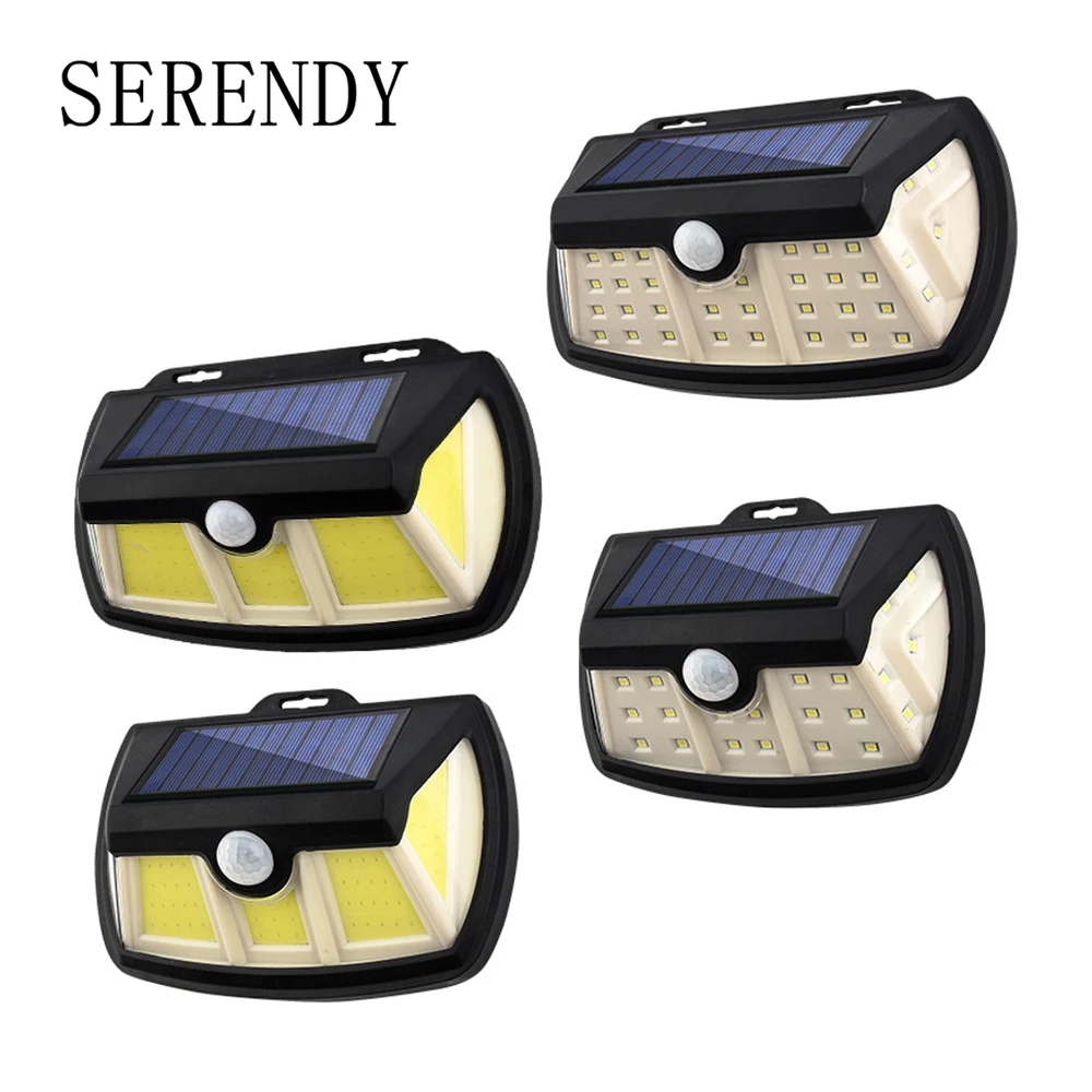

28 42 LED 65 90 COB Motion Sensor Solar LED Light Outdoor Lighting Wall Lamp For Garden Decoration Balcony Emergency Waterproof