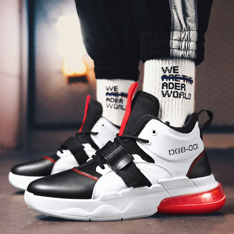 New Arrival Men's Running Shoes Thick Sole PU Classic Sneakers Male Trending Urban Sports Street Jogging Outdoor Walking | Спорт и