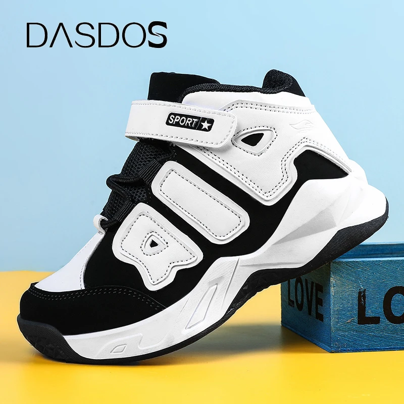 

Новинка Осенняя детская Баскетбольная обувь для мальчиков Нескользящая детская спортивная обувь кроссовки для мальчиков уличные кроссовк...