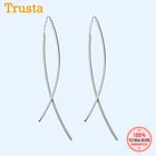 Серьги-подвески женские из серебра 100% пробы, 925 см, DS1426