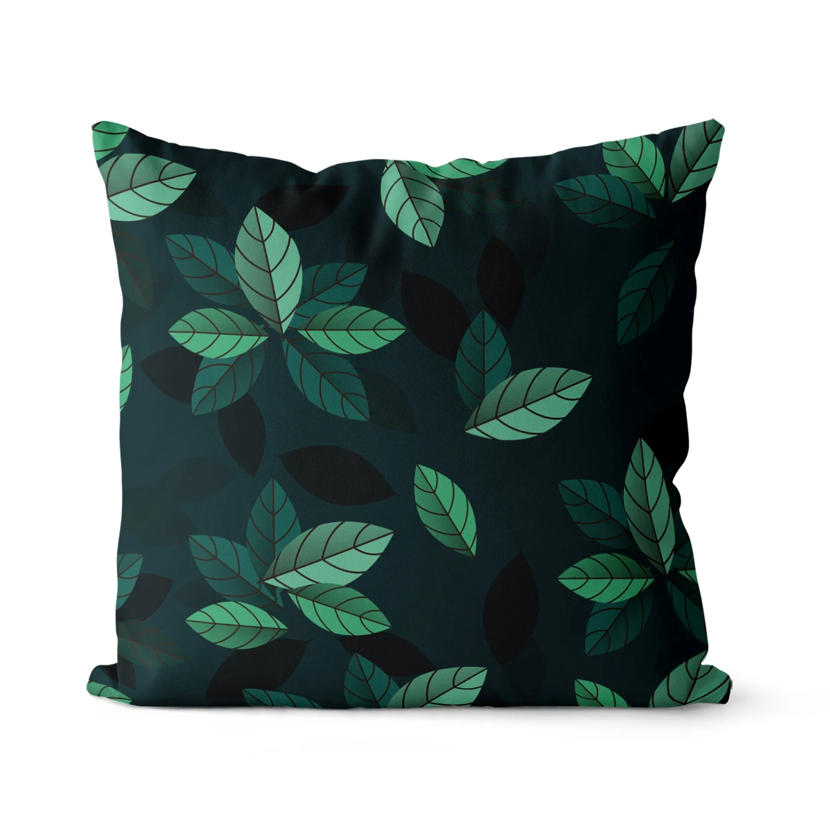 

Plant pattern square pillowcase pure cotton linen pillowcase party home decoration sofa cushion cover 45x45cm 40x40cm