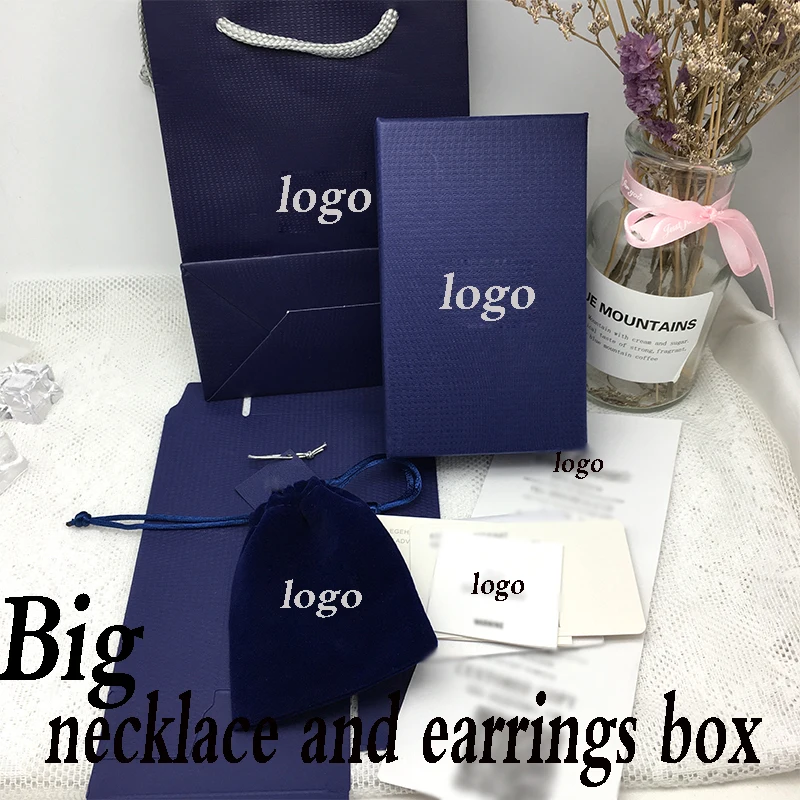 

SWA High Quality Genuine Necklace Earrings Ring Bracelet Packaging Women Original Jewelry Gift