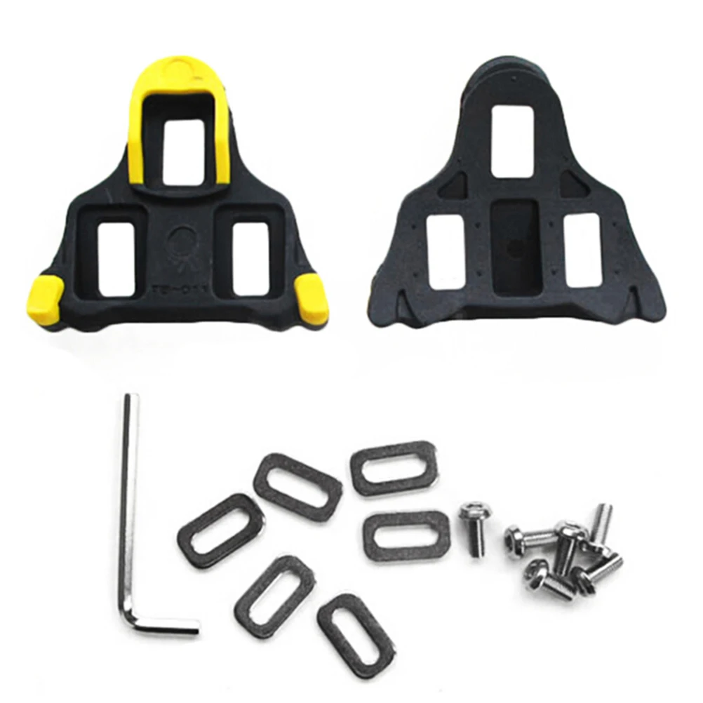 2pcs/Pair Bicycle Bike Pedal Road Mountain Bearing Pedals Cleats Set Yellow Red For Shimano SM-SH11 SPD-SL Accessories | Спорт и