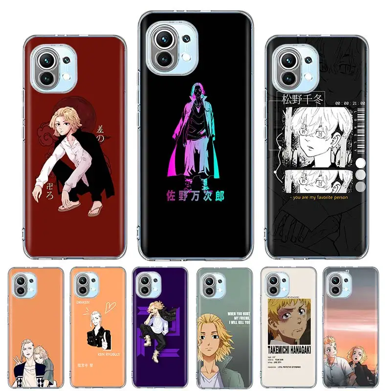 

Tokyo Revengers Cool Anime Case Funda For Xiaomi Mi Note 10 Lite 11 Ultra 9T 10T Pro 10S Poco X3 NFC F2 F3 M2 A2 A3 Cover Coque