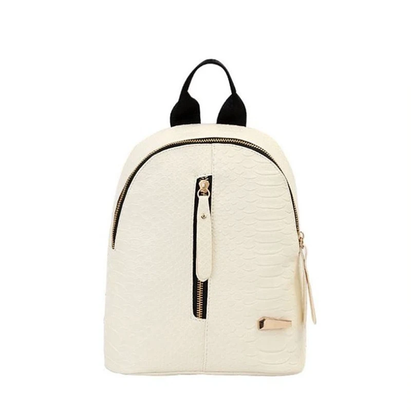 Новинка Модный женский кожаный дорожный рюкзак на плечо школьный черная сумка |