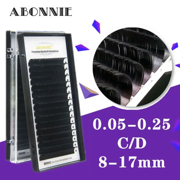 ABONNIE 16 рядов/футляр высококачественные индивидуальные ресницы для наращивания
